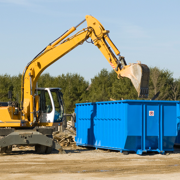 can i choose the location where the residential dumpster will be placed in Halltown MO